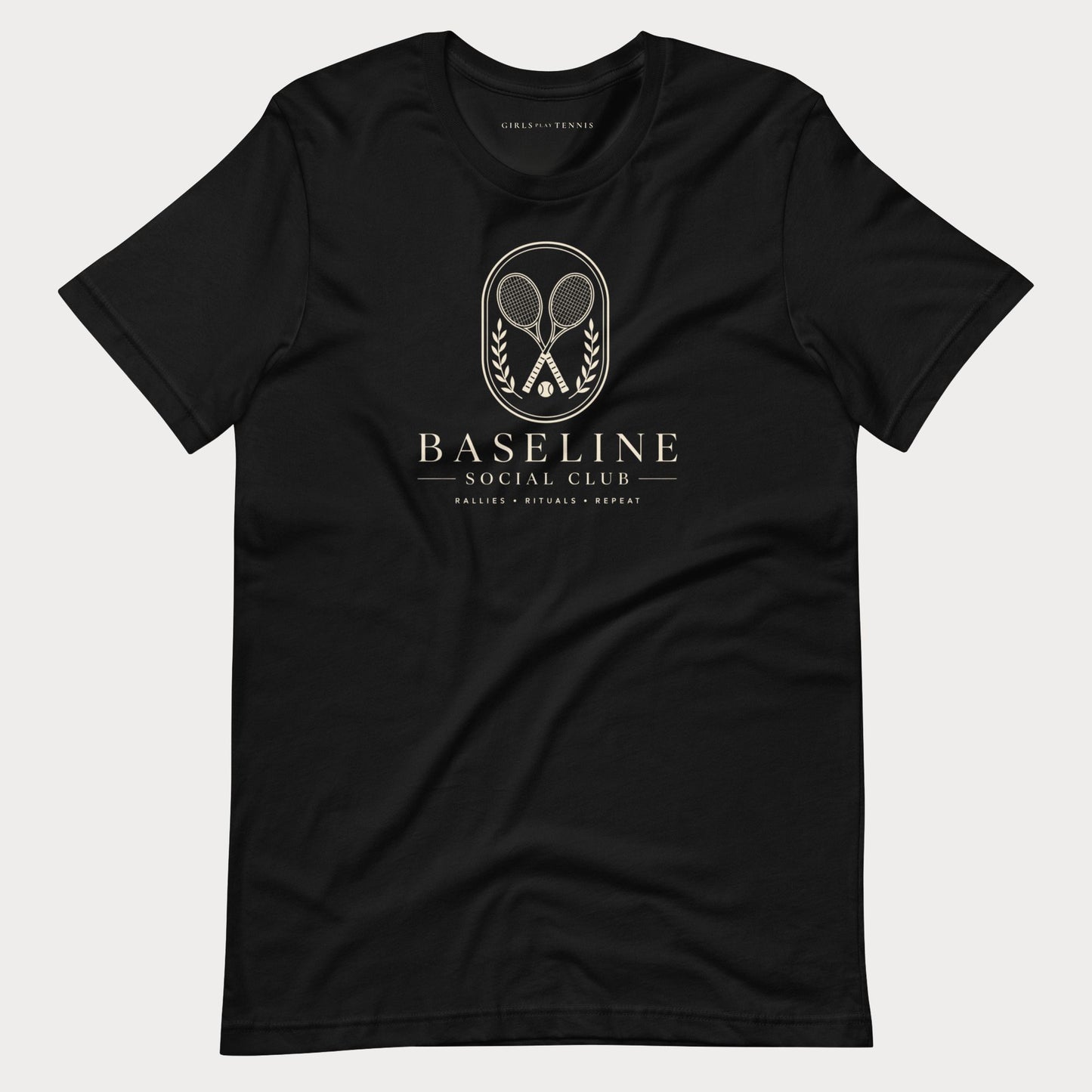 Baseline Social Club Lifestyle Tennis Tee — Dark