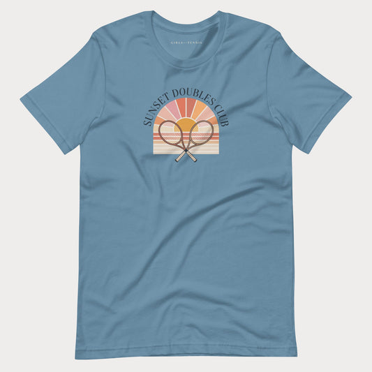 Sunset Doubles Club Women's Tennis Lifestyle Tee
