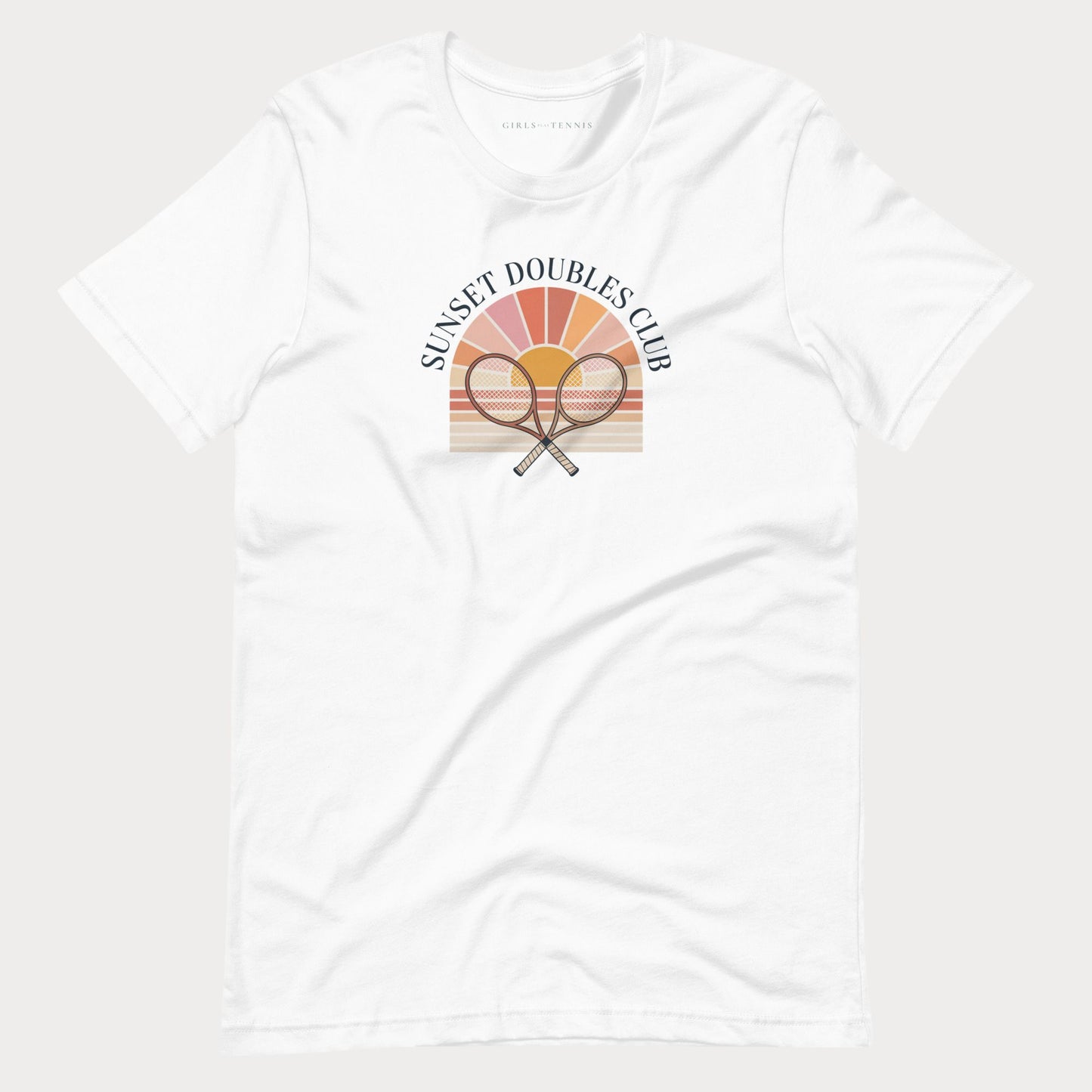 Sunset Doubles Club Women's Tennis Lifestyle Tee
