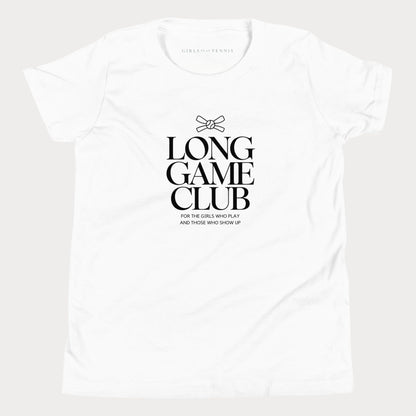 Long Game Club Youth Tennis Tee