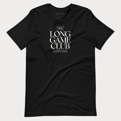 Long Game Club Women's Lifestyle Tennis Tee — Dark