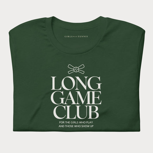 Long Game Club Women's Lifestyle Tennis Tee — Dark