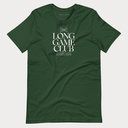 Long Game Club Women's Lifestyle Tennis Tee — Dark