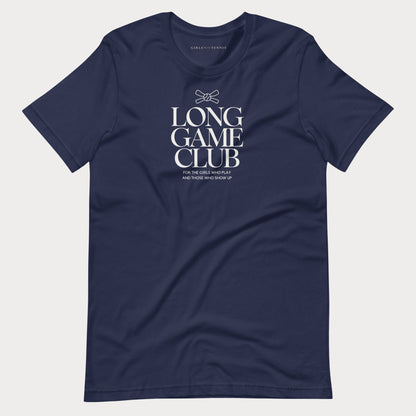 Long Game Club Women's Lifestyle Tennis Tee — Dark