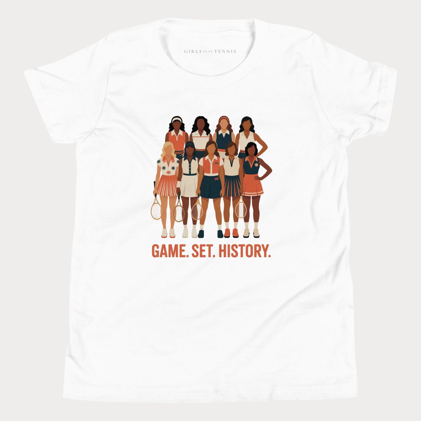 Game. Set. History. Youth Tennis Tee