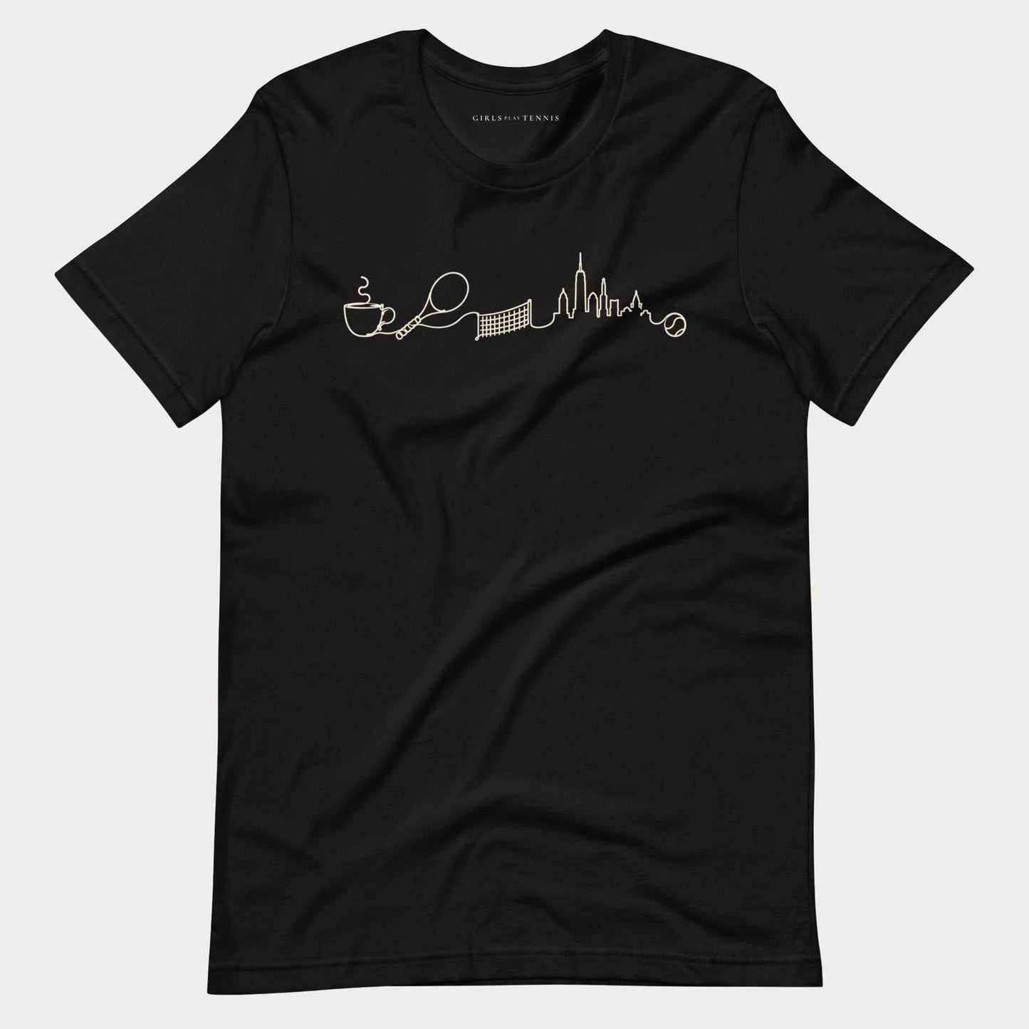 The Long Rally Tennis Lifestyle Tee — Dark