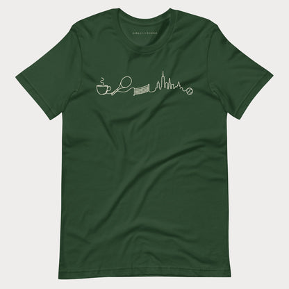 The Long Rally Tennis Lifestyle Tee — Dark