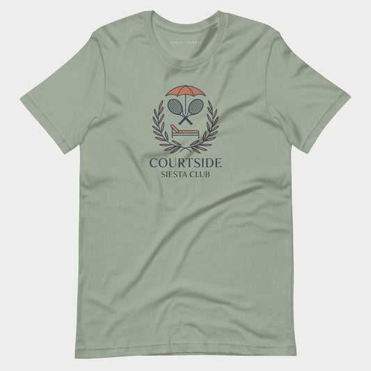 Courtside Siesta Club Tennis Tee