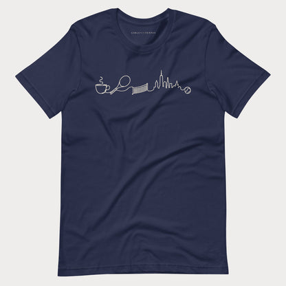 The Long Rally Tennis Lifestyle Tee — Dark