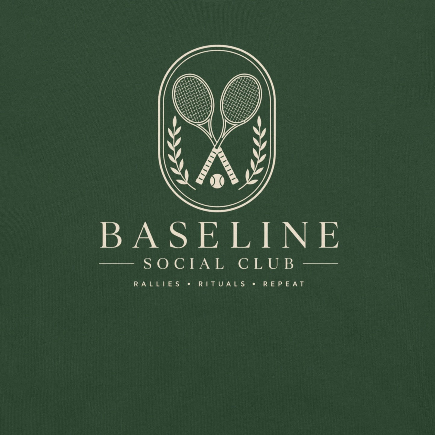 Baseline Social Club Lifestyle Tennis Tee — Dark