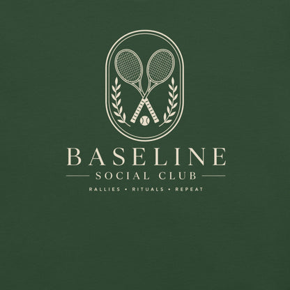 Baseline Social Club Lifestyle Tennis Tee — Dark