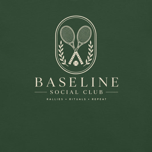 Baseline Social Club Lifestyle Tennis Tee — Dark