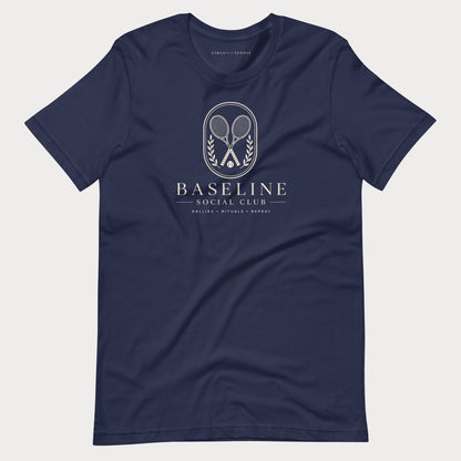 Baseline Social Club Lifestyle Tennis Tee — Dark