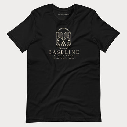 Baseline Social Club Lifestyle Tennis Tee — Dark