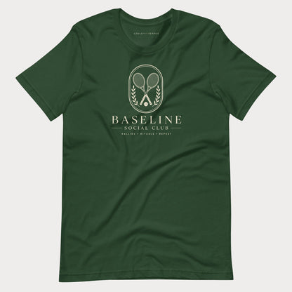 Baseline Social Club Lifestyle Tennis Tee — Dark
