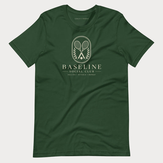 Baseline Social Club Lifestyle Tennis Tee — Dark