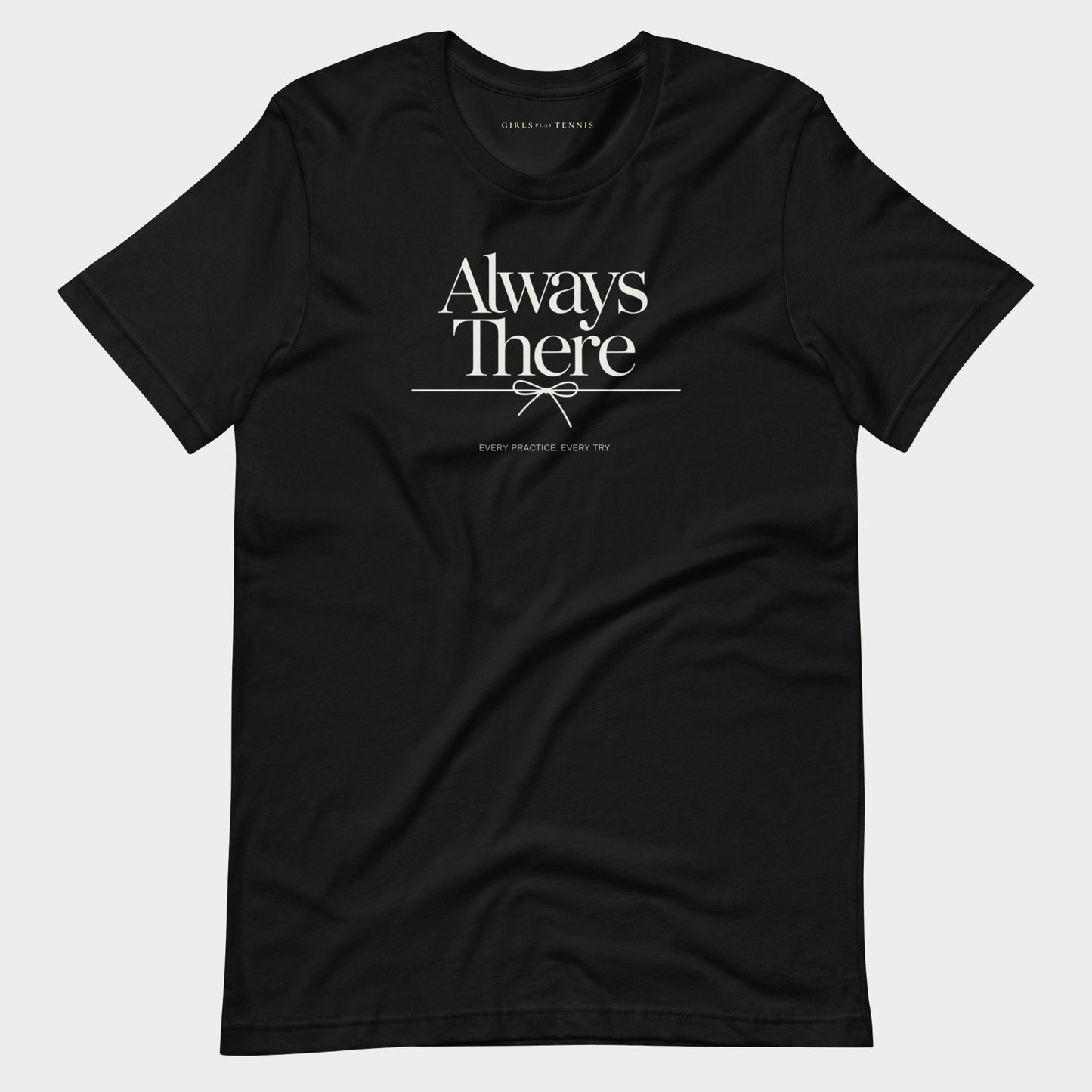 Always There Women's Tennis Lifestyle Tee — Dark