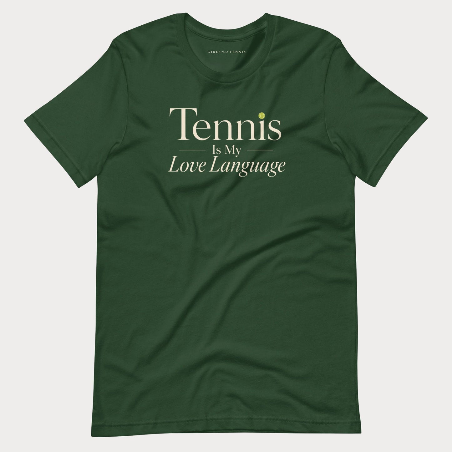 Tennis is My Love Language Tee — Dark