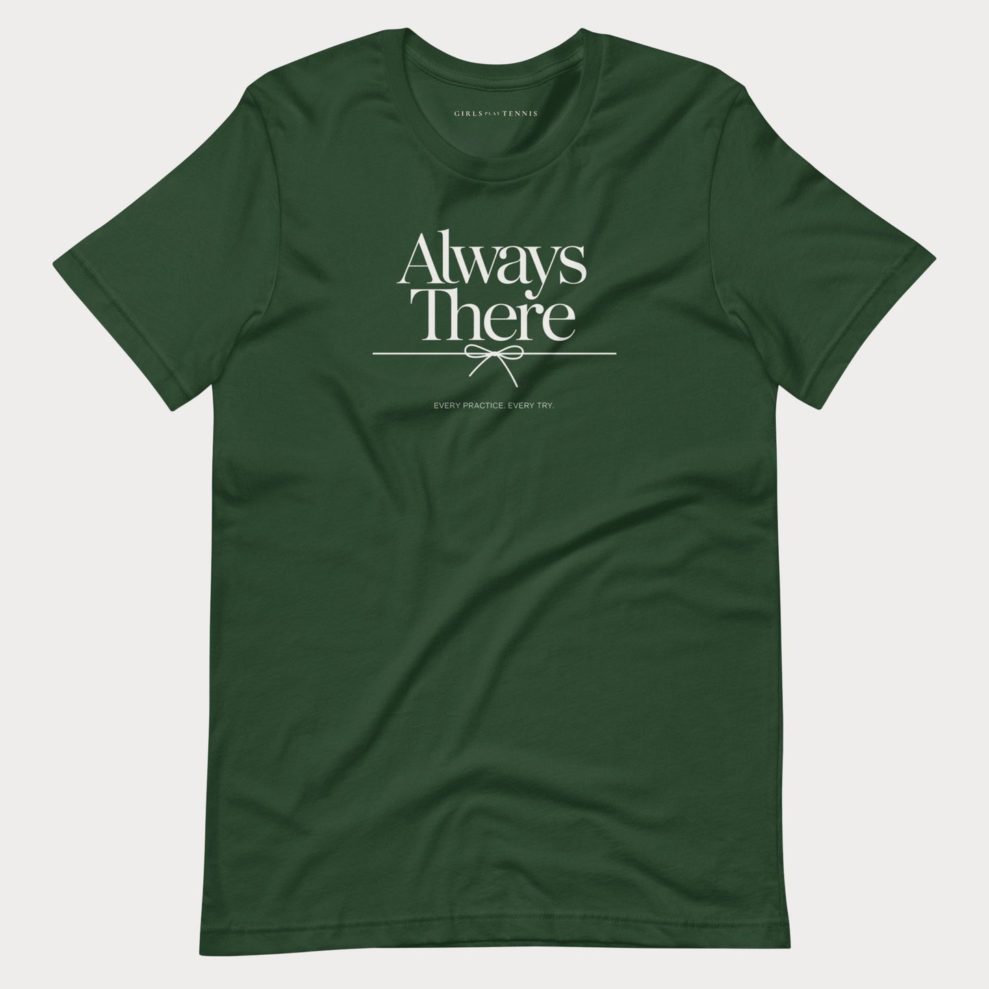 Always There Women's Tennis Lifestyle Tee — Dark