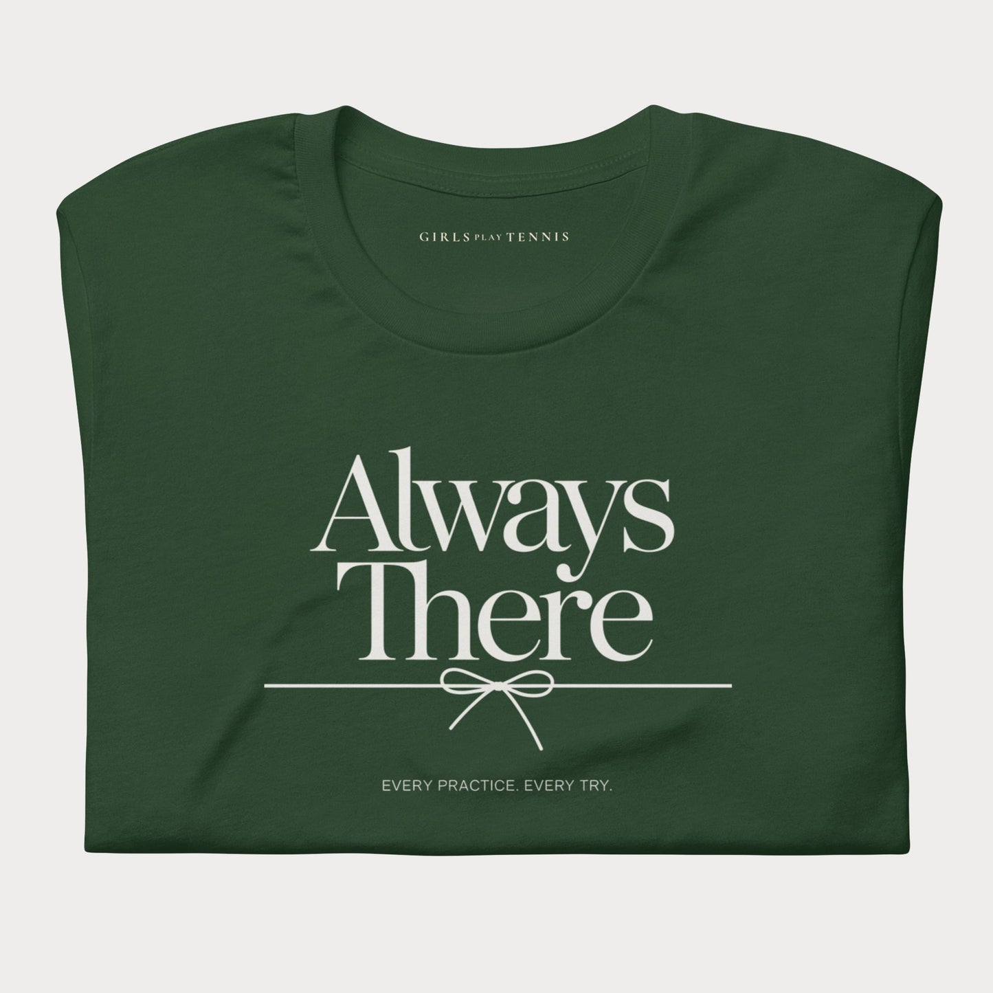 Always There Women's Tennis Lifestyle Tee — Dark