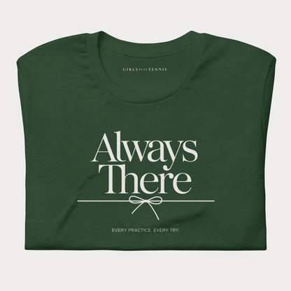 Always There Women's Tennis Lifestyle Tee — Dark