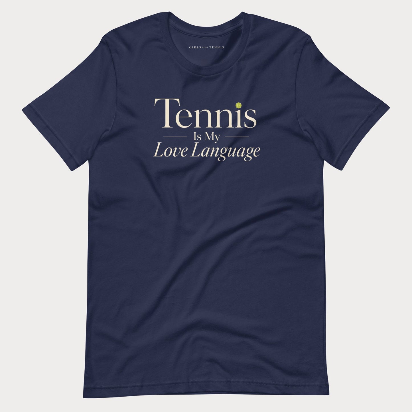 Tennis is My Love Language Tee — Dark