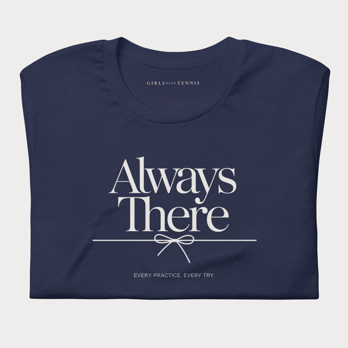 Always There Women's Tennis Lifestyle Tee — Dark