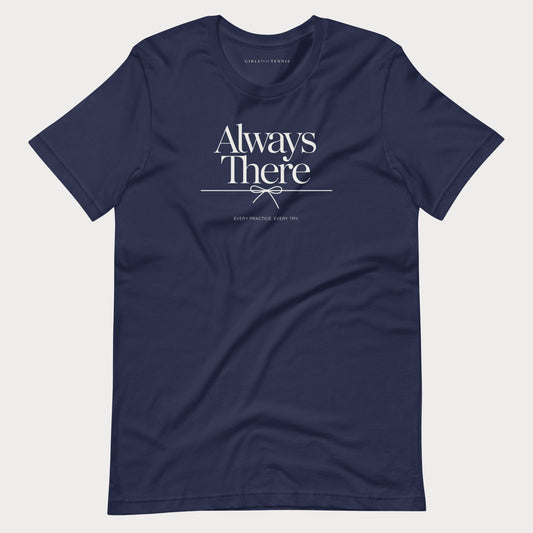 Always There Women's Tennis Lifestyle Tee — Dark