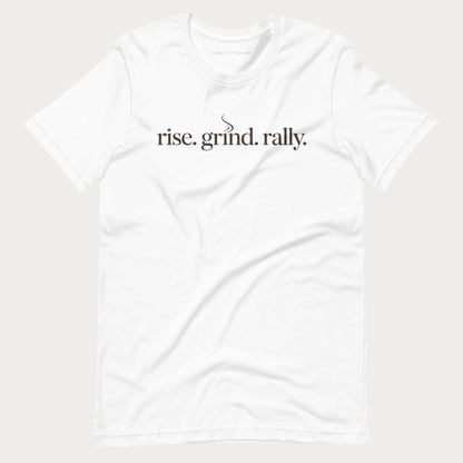 Rise. Grind. Rally Tennis Tee