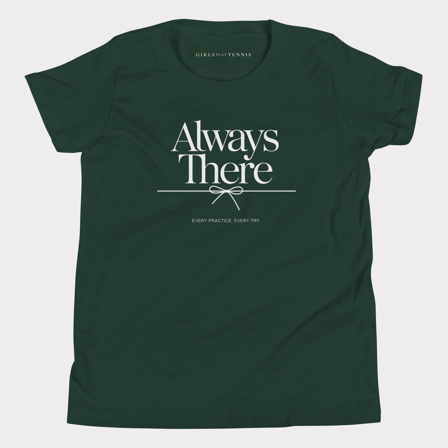 Always There Tennis Tee — Dark