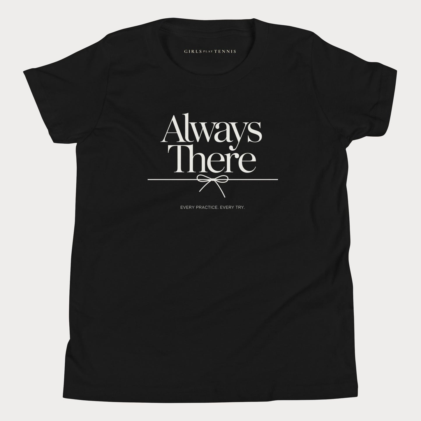 Always There Tennis Tee — Dark