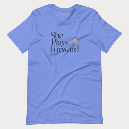 She Plays Forward Tennis Tee