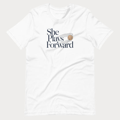She Plays Forward Tennis Tee