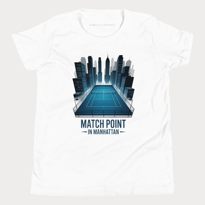 Match Point in Manhattan Youth Tennis T-Shirt