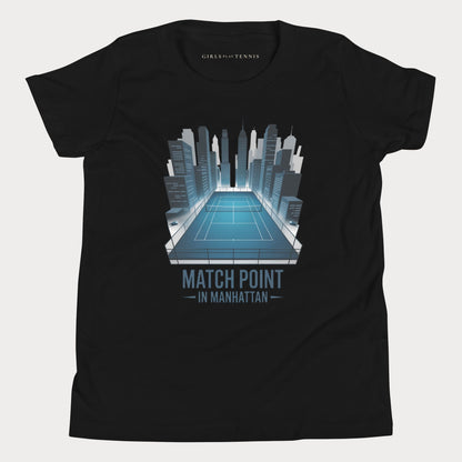 Match Point in Manhattan Youth Tennis T-Shirt