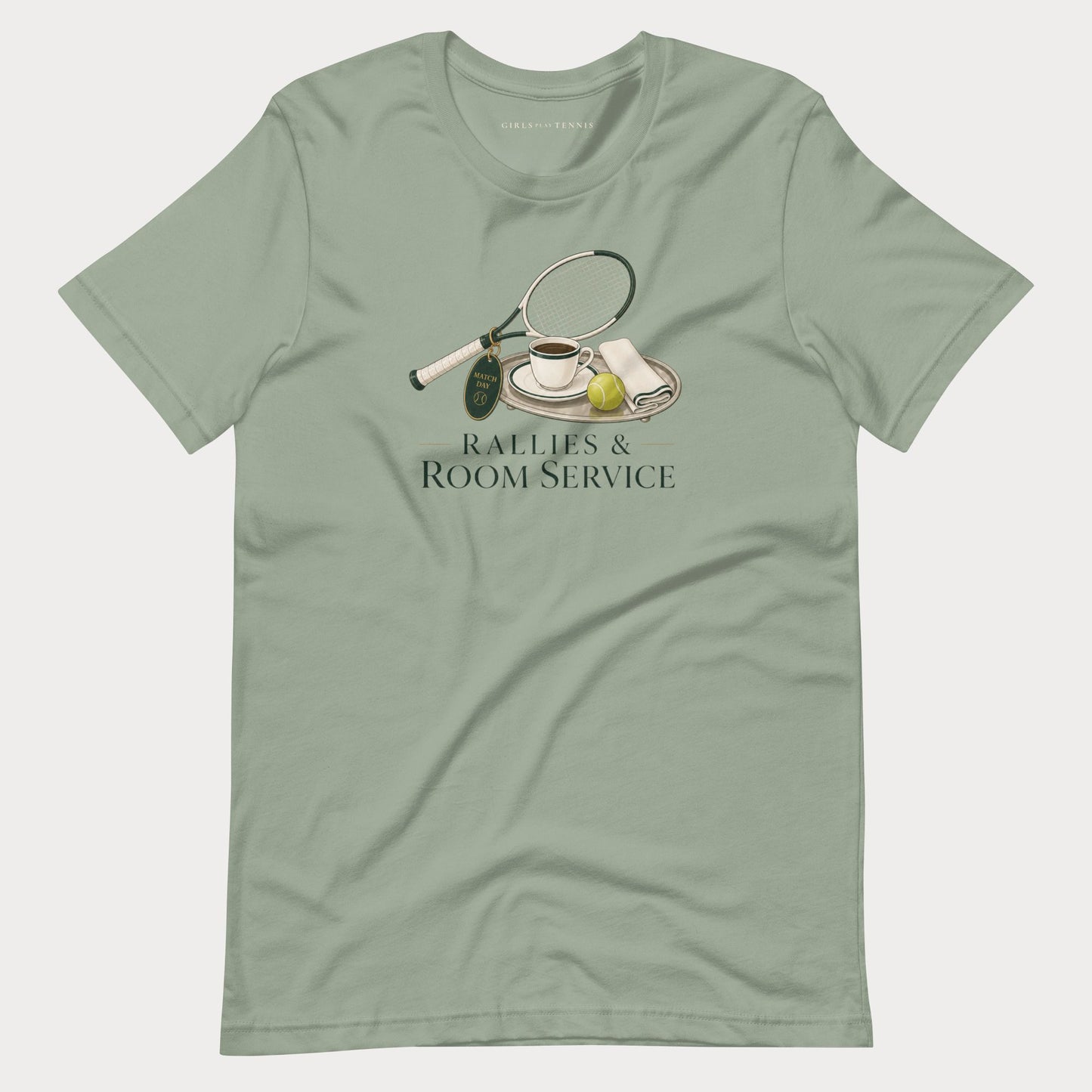 Rallies & Room Service Tennis Lifestyle Tee