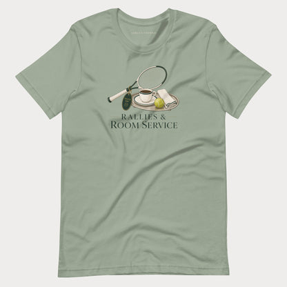 Rallies & Room Service Tennis Lifestyle Tee