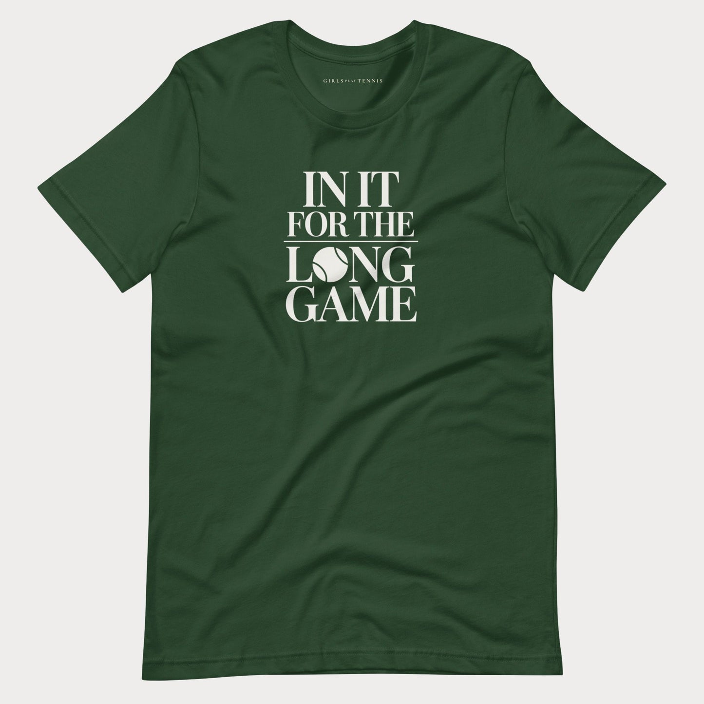 In It For The Long Game Tennis Tee — Dark