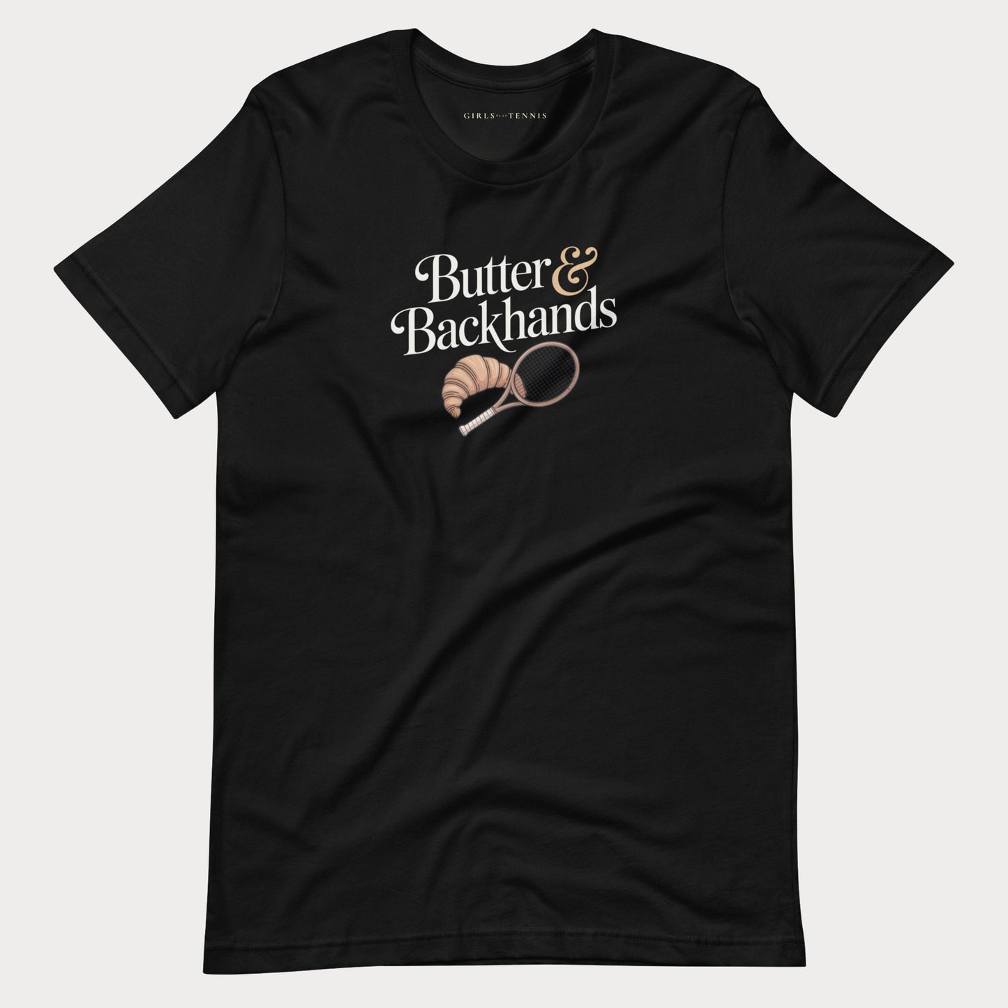 Butter & Backhands Tennis Tee — Dark