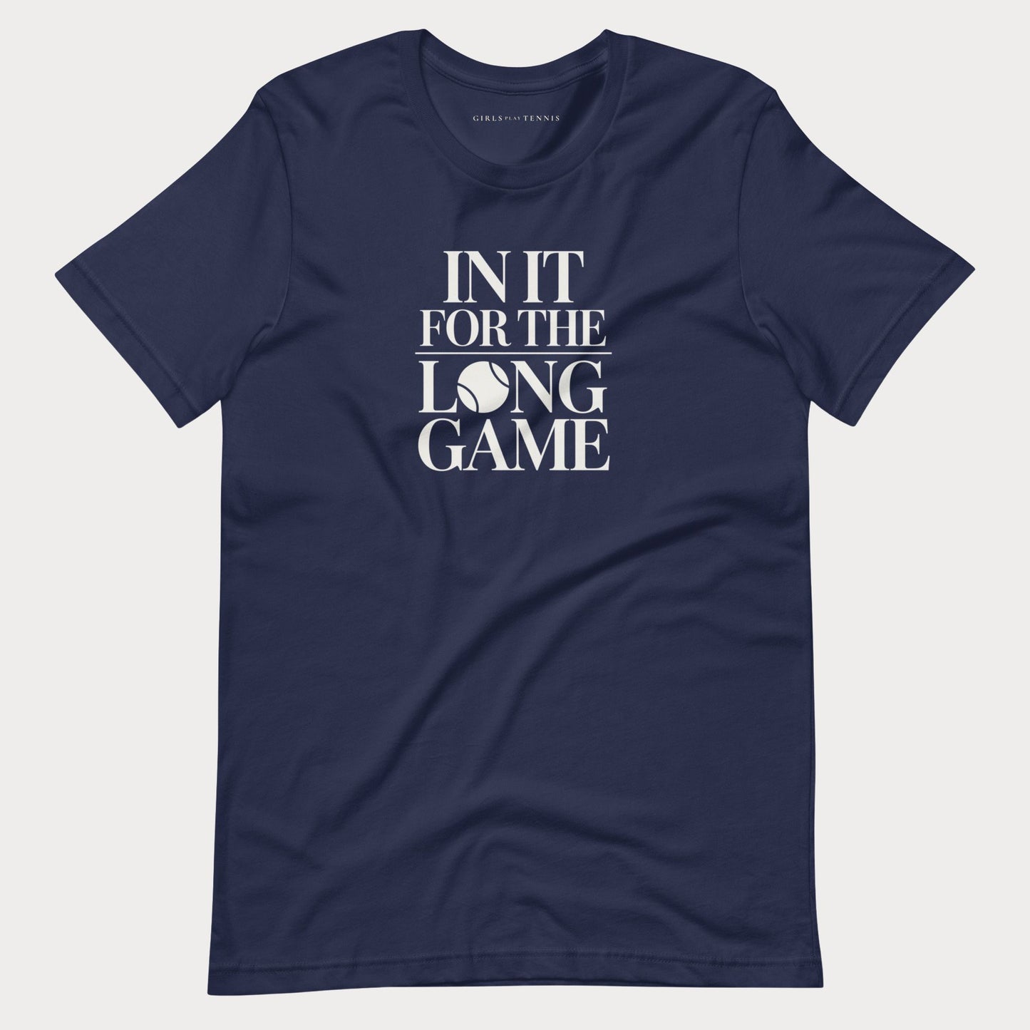 In It For The Long Game Tennis Tee — Dark