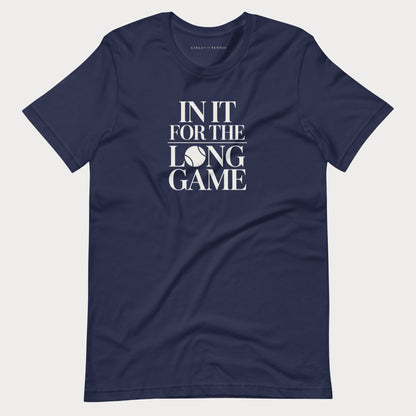 In It For The Long Game Tennis Tee — Dark