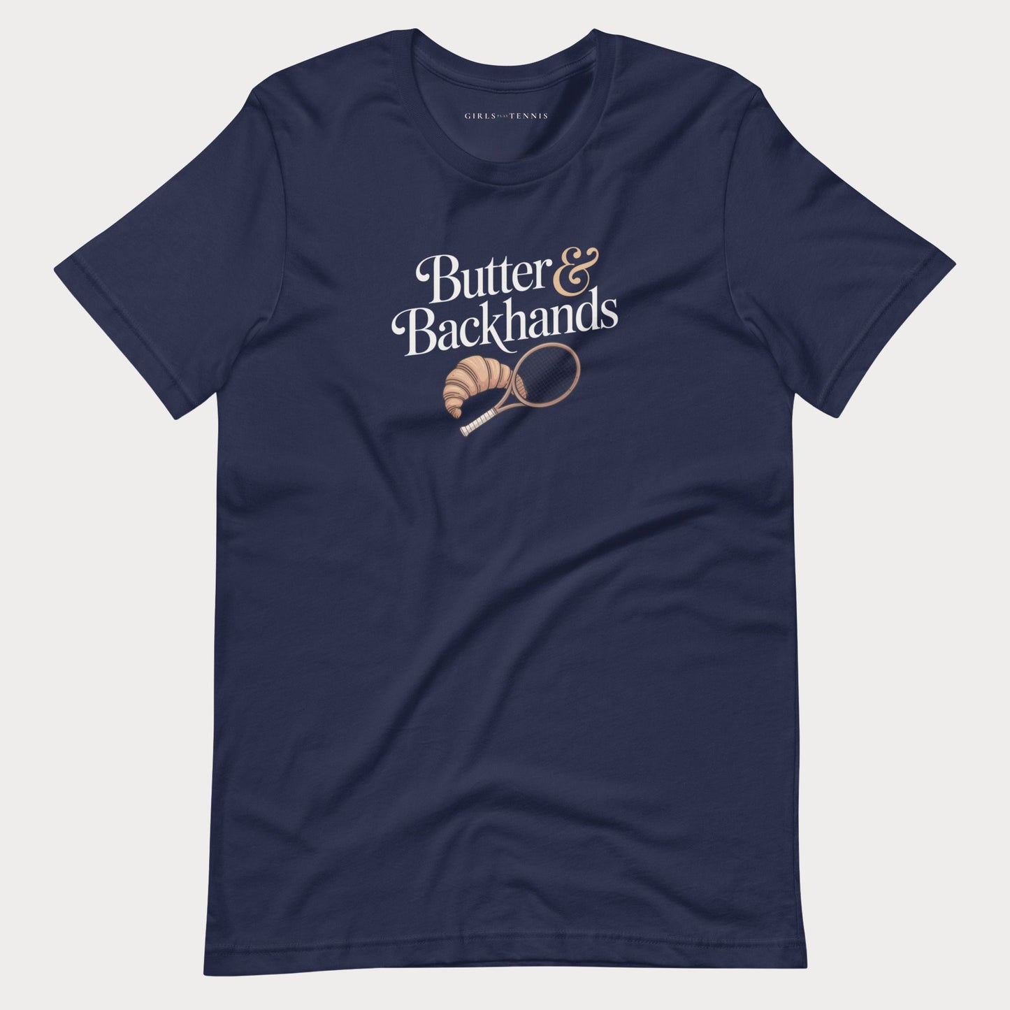 Butter & Backhands Tennis Tee — Dark
