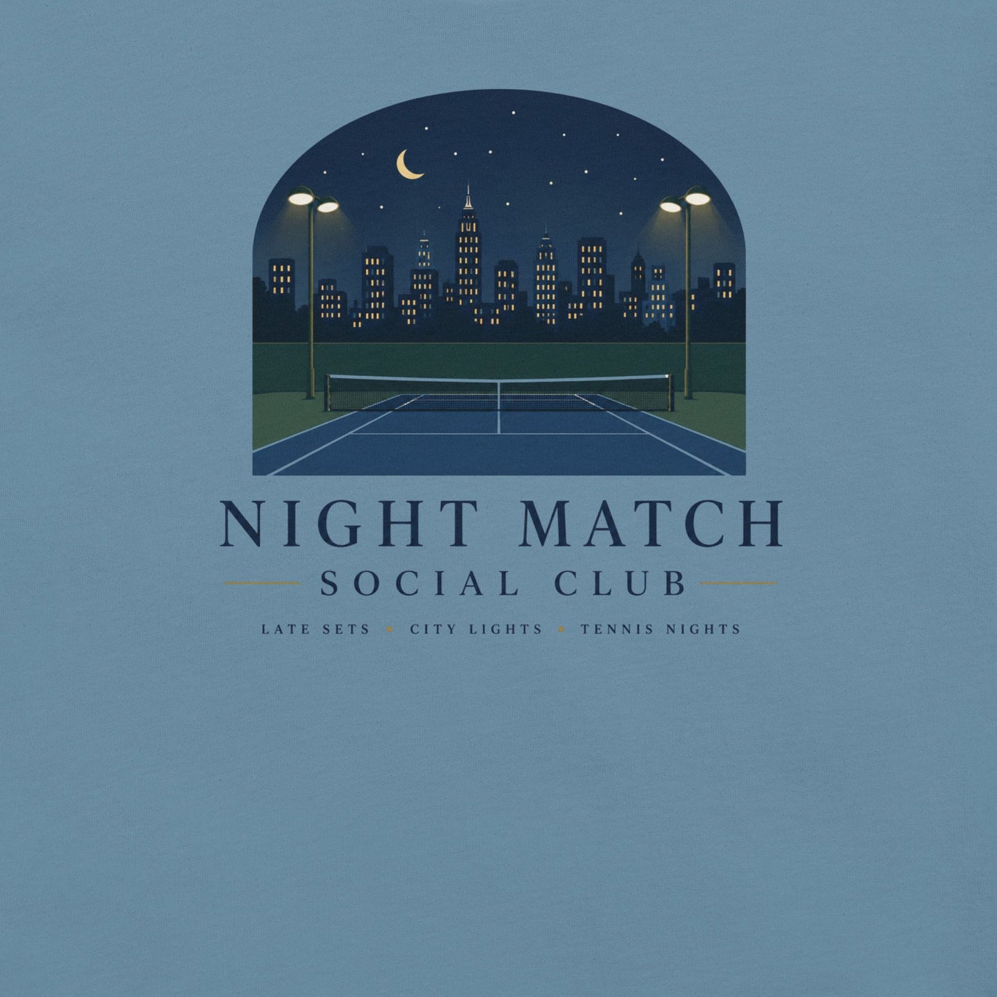 Night Match Social Club Tennis Tee