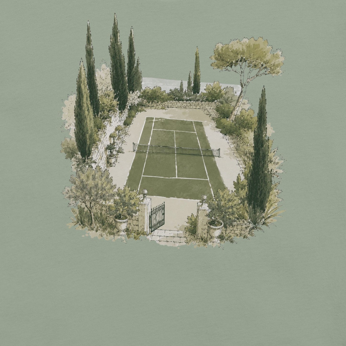 Hidden Court Tennis Tee