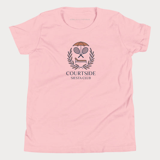 Courtside Siesta Club Youth Tennis Tee
