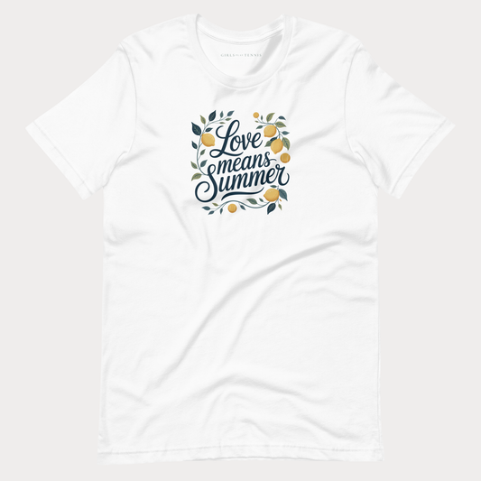 Love Means Summer Tennis Tee - Adult