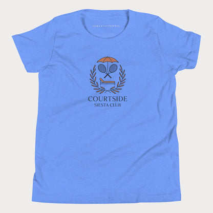 Courtside Siesta Club Youth Tennis Tee
