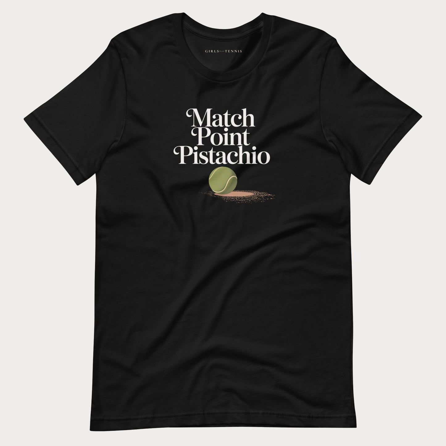 Match Point Pistachio Tennis Tee — Dark