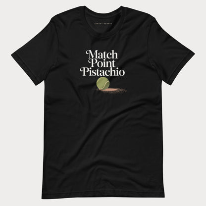 Match Point Pistachio Tennis Tee — Dark