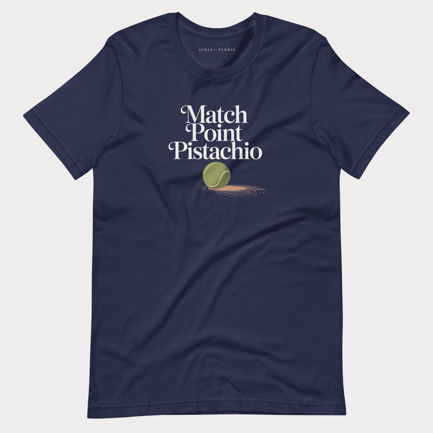 Match Point Pistachio Tennis Tee — Dark